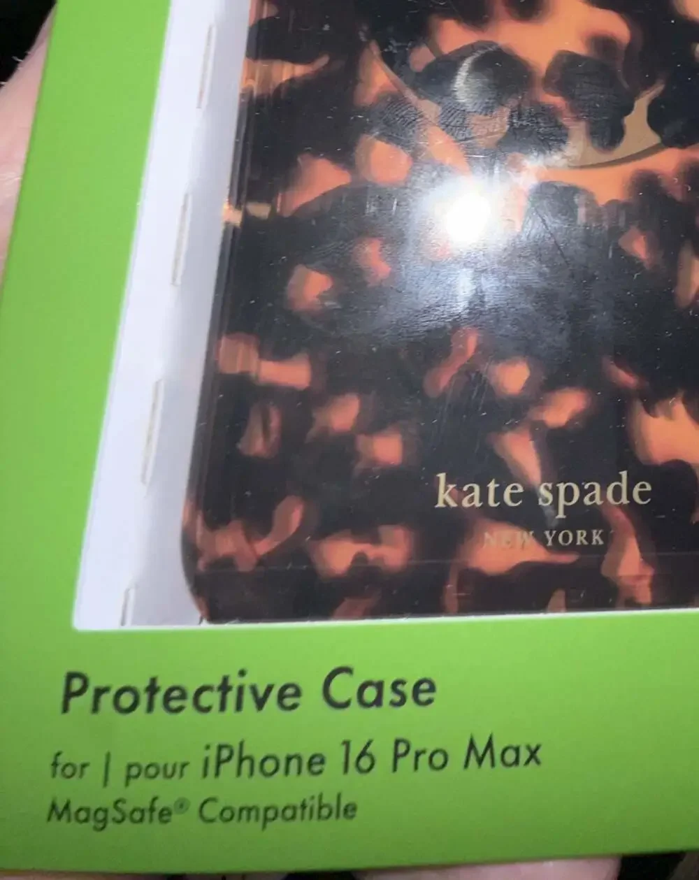 Kate Spade New York Protective Case with MagSafe for iPhone 16 Pro Max Tortoises